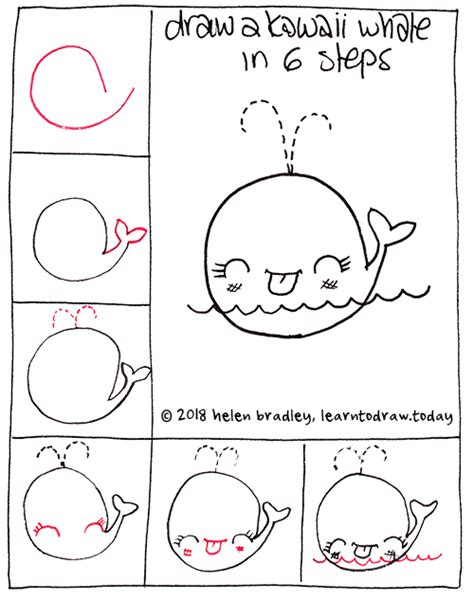 How To Draw A Whale Step By Step