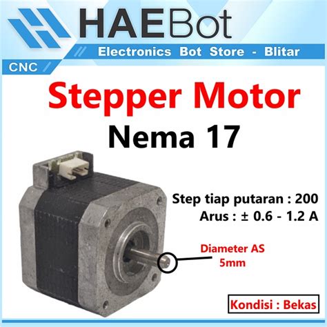 Jual Haebot Nema Mikro Stepper Motor Mm Mm Cnc D Printer Axis