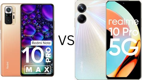 Xiaomi Redmi Note Pro Max Vs Realme Pro Comparison Between