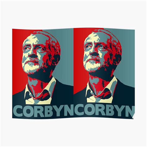 "Jeremy Corbyn Portrait" Poster by MazzaLuzza | Redbubble