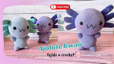 Ajolote Kawaii Paso A Paso A Crochet Sub Eng By Kari Amigurumis