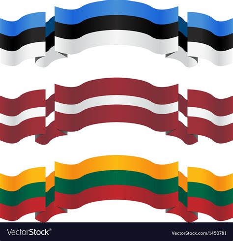 Baltic Countries Flags