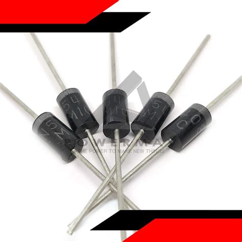 5pcs Original 1n5408 Diode Rectifier Diode 3a 1000v Do 27 Dip In5408