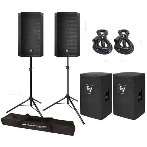 Electro Voice Elx P Way Powered Speaker Covers And Stand