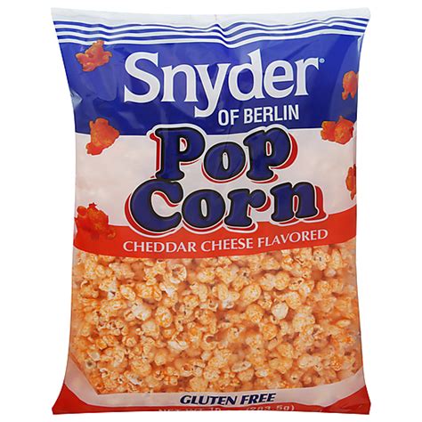 Snyder Of Berlin Cheddar Cheese Flavored Pop Corn 10 Oz Popcorn