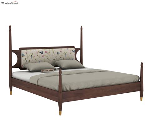 Buy Bianca Poster Bed Without Storage King Size Walnut Finish Online