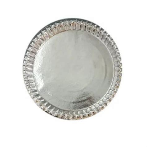 Plain Inch Silver Foil Paper Plate Paper Gsm At Rs Piece In