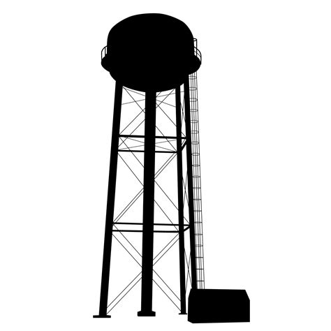 Water Tower Vector Eps Download Free Vectors Clipart Graphics