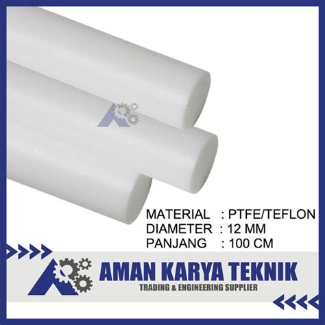 Jual Teflon Batangan Ptfe Rod Dia Mm X Mm Di Lapak Aman