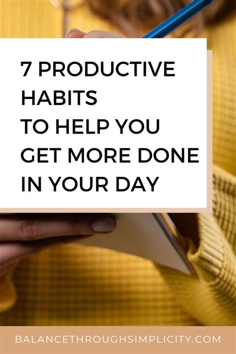 7 Productive Habits To Help You Get More Done Each Day