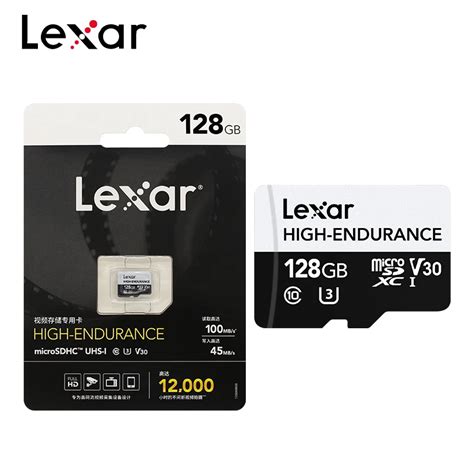 Lexar High Endurance Memory Card Max Speed 100mb S 64gb 128gb V30 Uhs I