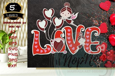 Valentine D Love V Graphic By Nopnop Mandala Design Creative Fabrica