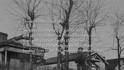 Those Winter Sundays | PBS LearningMedia