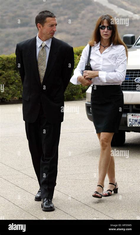 Patti Davis and Ron Reagan during funeral service at the Reagan Library ...