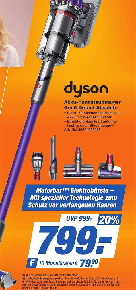 Dyson Akku Handstaubsauger Gen5 Detect Absolute Angebot Bei Expert