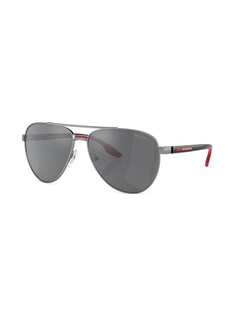 Prada Linea Rossa PS52YS Pilot Frame Sunglasses Farfetch