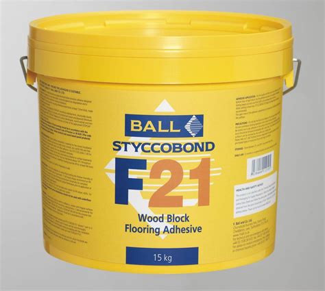 F Ball Styccobond F21 Wood Block Flooring Adhesive 15kg Accessories