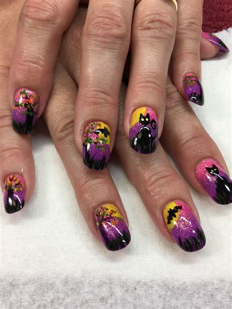 Glow In The Dark Halloween Nail Art By Lori