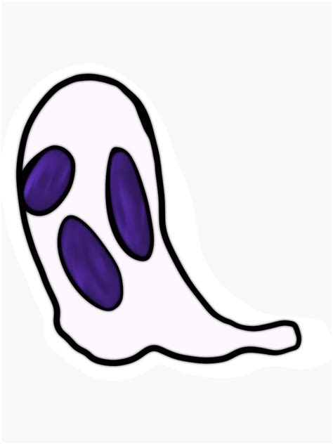 Friendly Ghost Dude Sticker For Sale By Radishproducts Redbubble