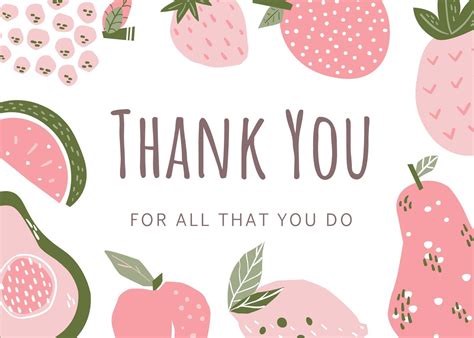 Page 3 Printable Customizable Thank You Card Templates Canva