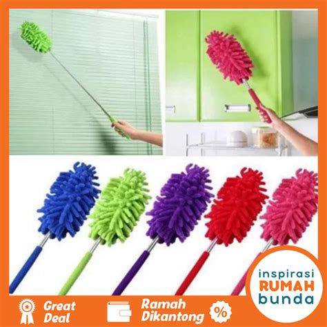 Jual Kemoceng Cendol Microfiber Mini Panjang Pendek Extendable Termurah