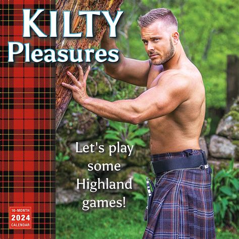 Kilty Pleasures Wall Calendar Month Humor Comic Calendar