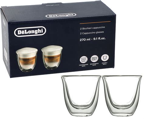 Szklanki Termiczne Delonghi Do Cappuccino 270 Ml DLSC311 Szklanki Do