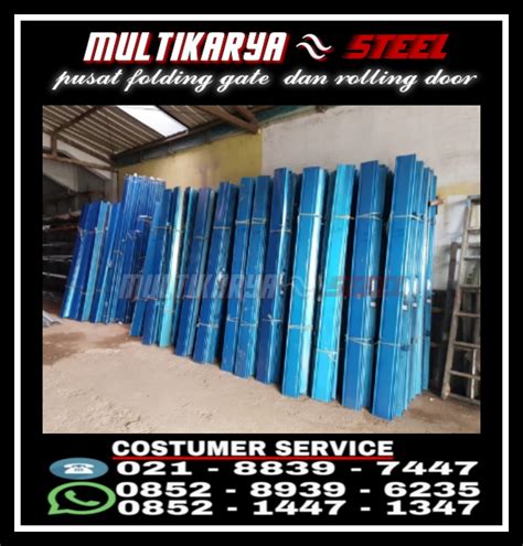 Daftar Harga Pintu Folding Gate Galvalum Dan Besi Murah Per Meter