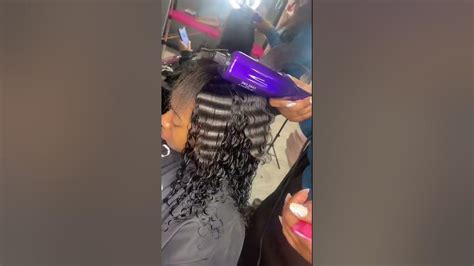 Middle Part Tradition Sew In Bundles With Leave Out Curl 4c Hair