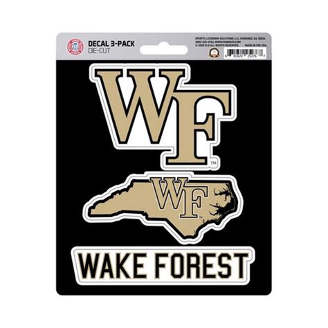 Wake Forest Demon Deacons Ncaa Decal Set Dragon Sports