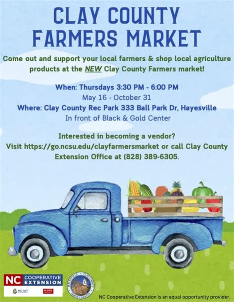 Clay County Farmers Market Clay County Chamber Of Commerce