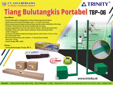 Tiang Bulutangkis Portabel TBP 06 TRINITY