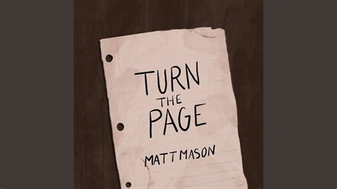 Matt Mason - Turn The Page Chords - Chordify