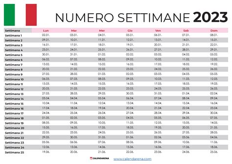 Calendario Con Settimane Numerate Images And Photos Finder