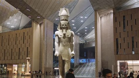 The Statue Of Ramesses Ii In The Grand Egyptian Museum Or Giza Museum