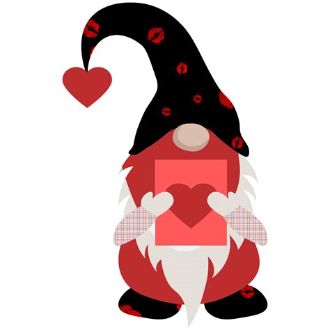 Valentine Gnomes With Heart Png Valentine Gnomes Png Ed