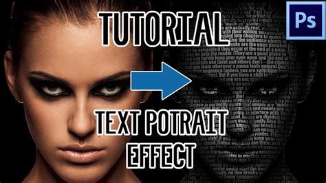 Tutorial Photoshop Text Potrait Effect Super Mudah Tutorial Youtube