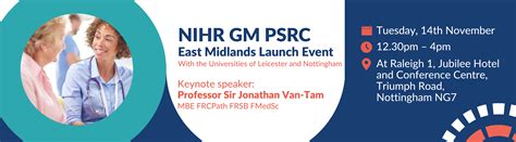 Gm Psrc Nihr Gm Psrc Launch Event November 2023