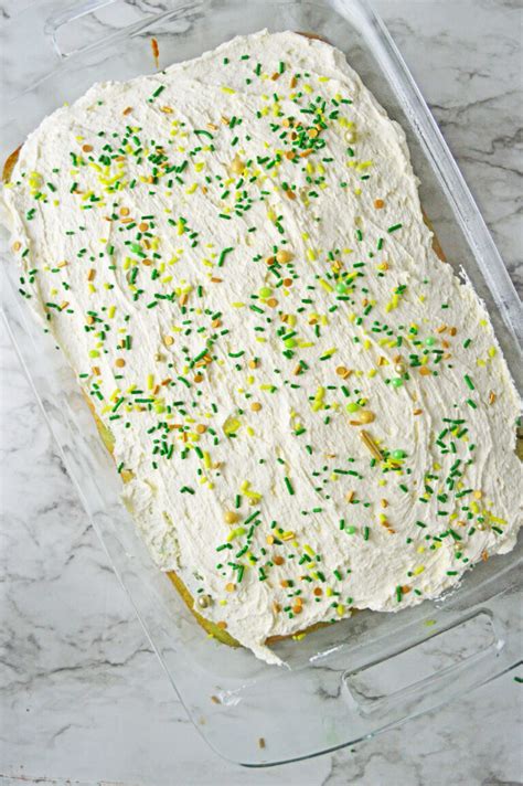 St Patrick S Day Poke Cake Moore Or Less Cooking