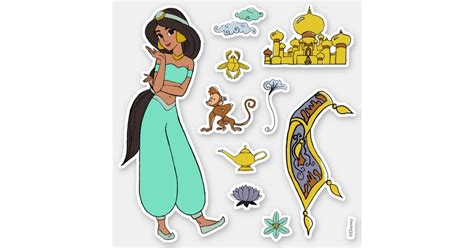 Jasmine Icons Sticker Zazzle