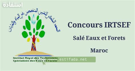 Concours Irtsef Sal Eaux Et Forets Maroc