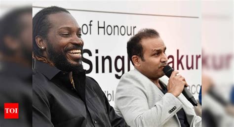 Ten Cricket League Gayle Sehwag To Play T10 League In Uae Cricket News Times Of India