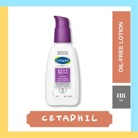 Cetaphil Pro Acne Prone Oil Free Moisturising Lotion 118ML Lazada