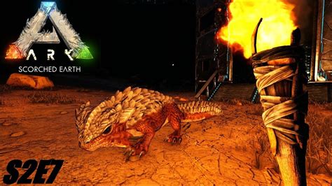 Ark Survival Evolved Scorched Earth S2e7 Cz Thorny Dragon Youtube