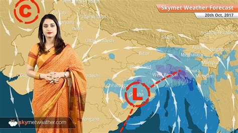 Weather Forecast For Oct 20 Rain In Kolkata West Bengal Odisha Bhubaneswar Youtube