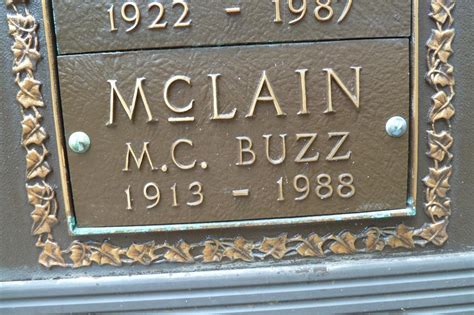 Maurice Carlisle Buzz Mclain Memorial Find A Grave