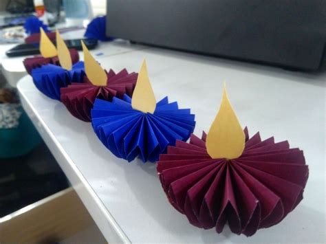 Paper Diya Diwali Decor Paper Craft Work Paper Crafts Crafts