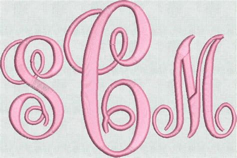 14 Monogram Fonts For Embroidery Images - Fancy Monogram Embroidery ...