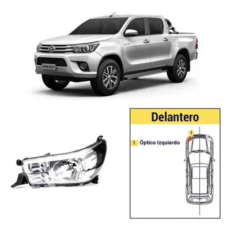 Óptico Izquierdo Toyota Hilux Revo 2016 2020