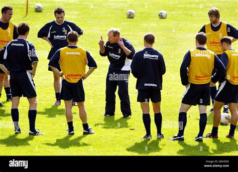 Scotland Training Session Stock Photo Alamy